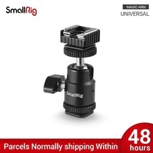 SmallRig – pince à tête sphérique avec adaptateur de montage de chaussure, pour trépied d&#39;appareil photo, lumière LED, support de Flash, dégagement rapide 1639