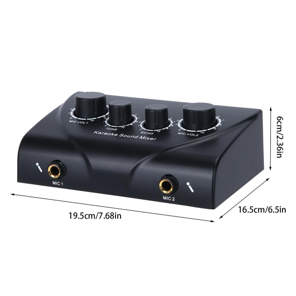 Karaoke Sound Mixer Professionele Audio Systeem Draagbare Mini Digital Audio Sound Karaoke Machine Echo Mixer Systeem