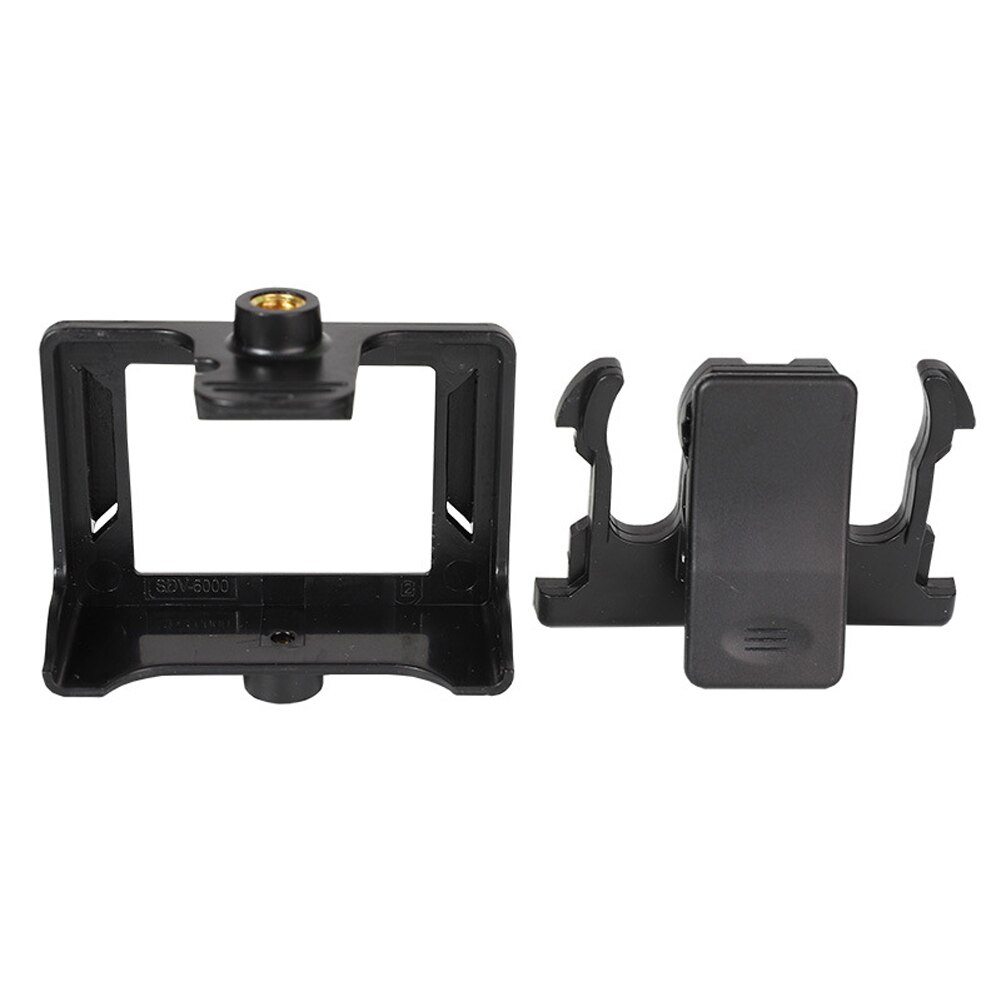 Accesorios de montaje de acción portátil para cámara mochila Clip carcasa de marco duradero protector deportivo práctico para SJ4000 SJ9000: Back Clip Clip
