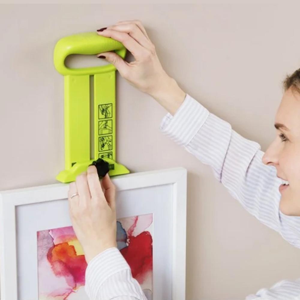 ABS photo frame ruler spirit level angle measuring instrument Picture hanging kit measuring ruler for hanging pictures