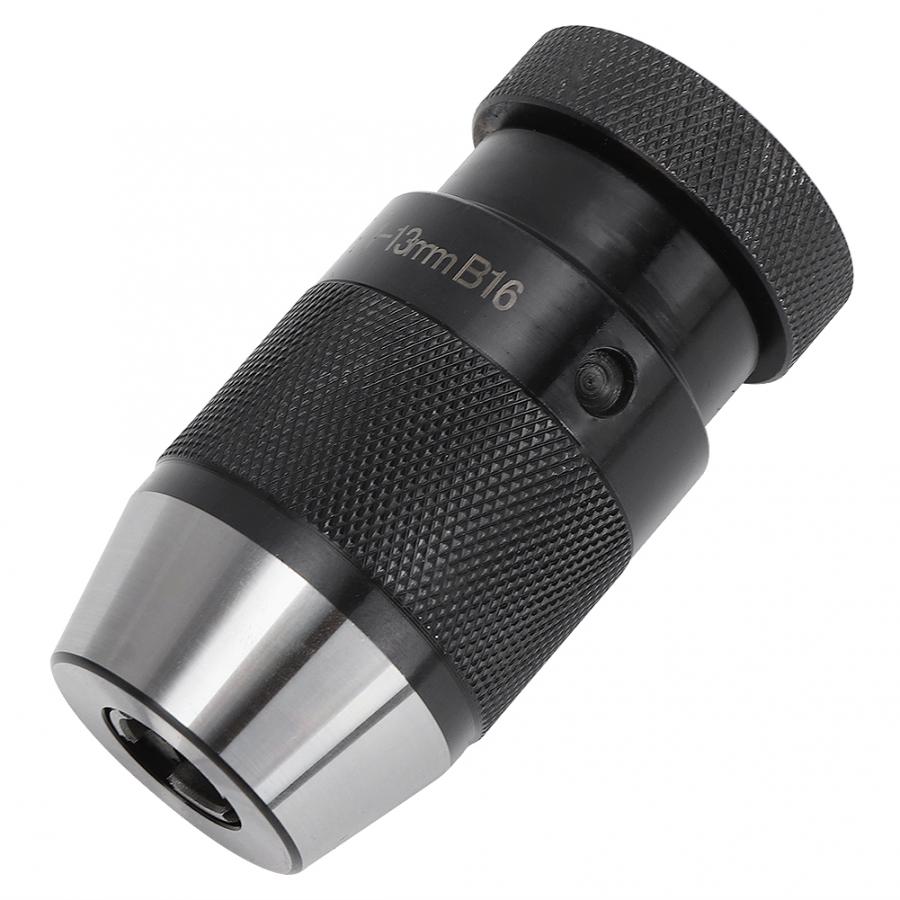 B16 fraiseuse auto serrer perceuse mandrin tour automatique verrouillage perceuse mandrin 1-13mm