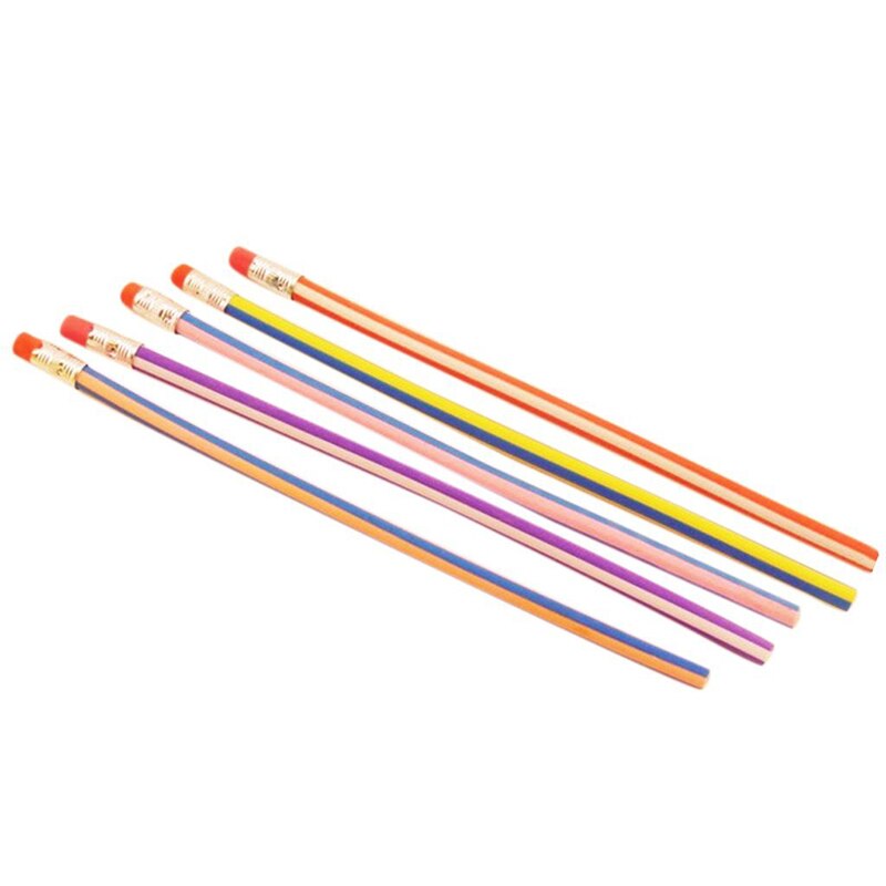 1PCS Stationery Colorful Flexible Soft Foldable Pencil No Toner For Kids Student Stationery School Office Supplies