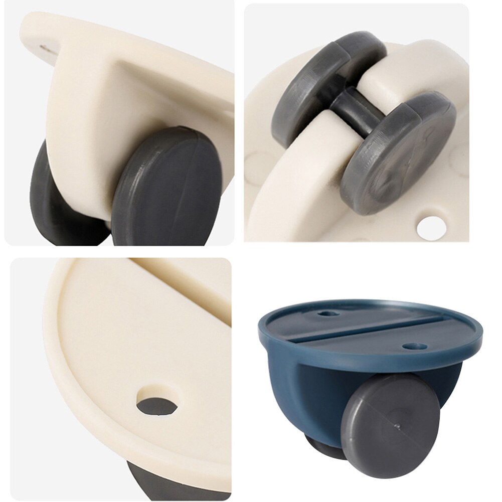 Furniture Castors Wheels Storage Box Pulley Scroll Wheel Fixed Castors Adhesive for Garbage Storage Box LAD