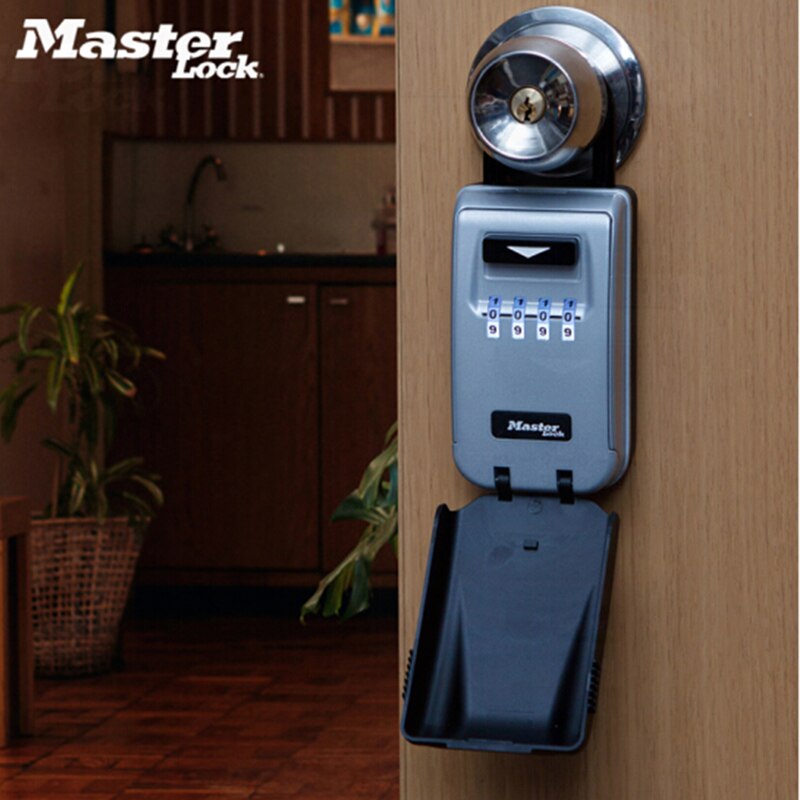 Master Lock Key Safe Box Outdoor Keys Fireproof Safe Storage Box Padlock Light Up Dials Password Lock Keys Hook Security Boxes