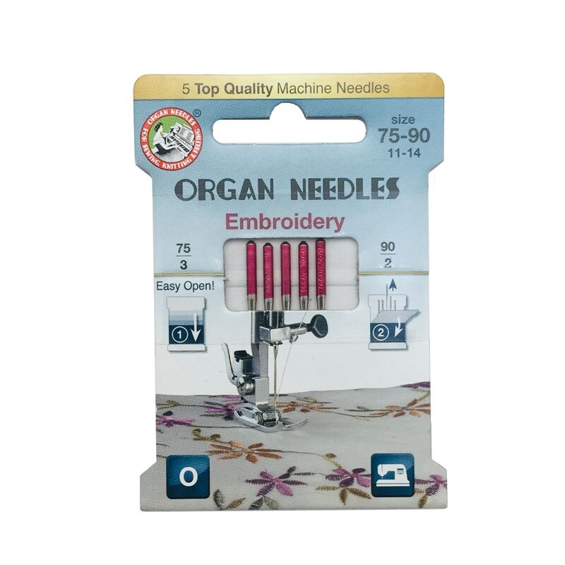 Agulhas para máquina de costura, para tecidos de malha e tecido elástico 5bb5934, 5 peças: Embroidery Needles