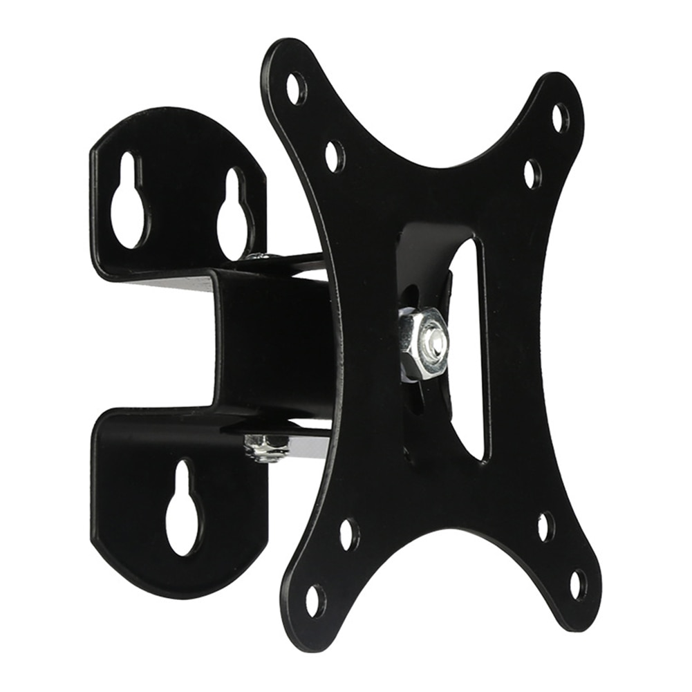 Swivel Home Adjustable Tilt TV Wall Mount Monitor Stand Black Easy Install Bracket Durable Holder For Computers Universal Steel