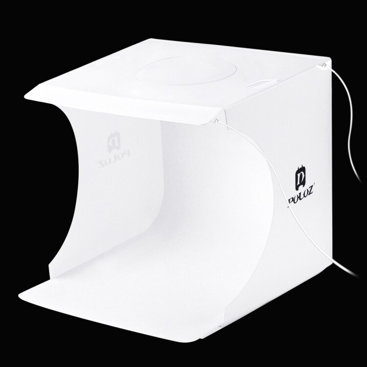 Puluz  pu5137 mini led fotografering skyggeløst lys lampe panel pad + studie skyde telt boks , 20cm x 20cm effektivt område