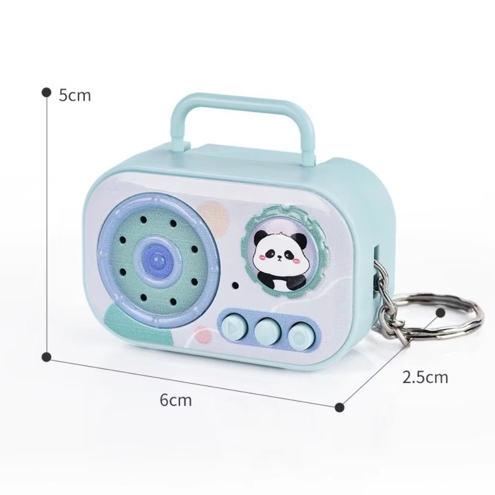 Puede grabar música grabadora que cambia de voz llavero grabadora de casete con música grabadora de cinta Retro llavero cinta grabable