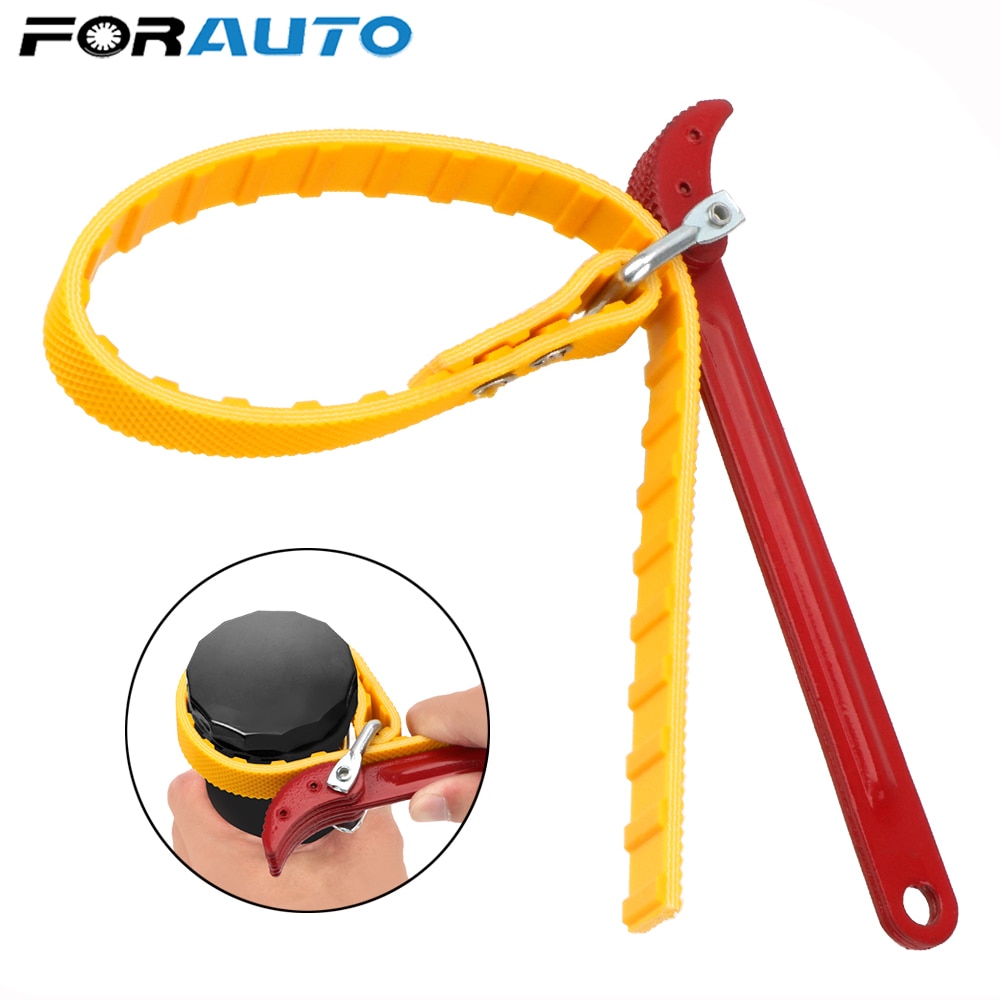 Chain Oil Filter Puller Strap Spanner Adjustable Strap Opener Belt Wrench Oil Filter Oil Filter Wrench