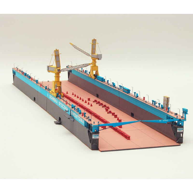 1:400 Polish Ostrow Ii Drijvende Dock Papier Model