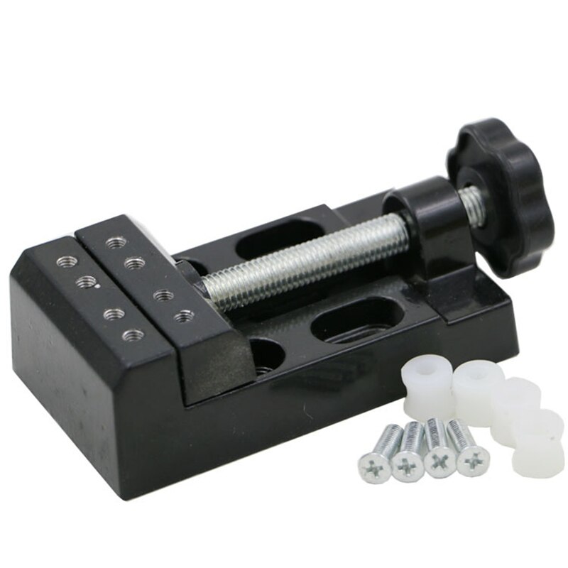 Miniature Hobby Clamp On Table Bench Vise Tool Vice Muliti-Funcational Table Vice Carving Bench Clamp Drill Press Flat Vice