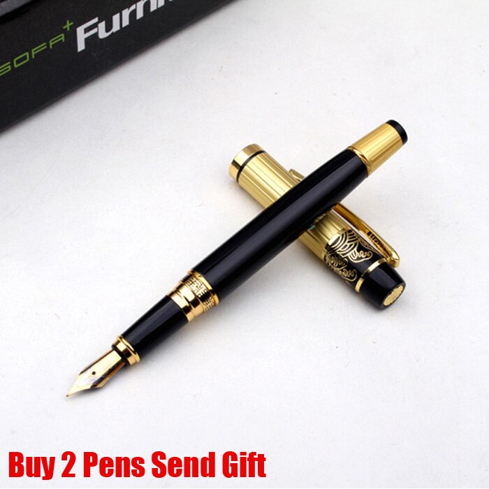 Originele Yongsheng 901 Luxe Metalen Vulpen Zakelijk Schrijven Inkt Pen 2 Pennen Sturen