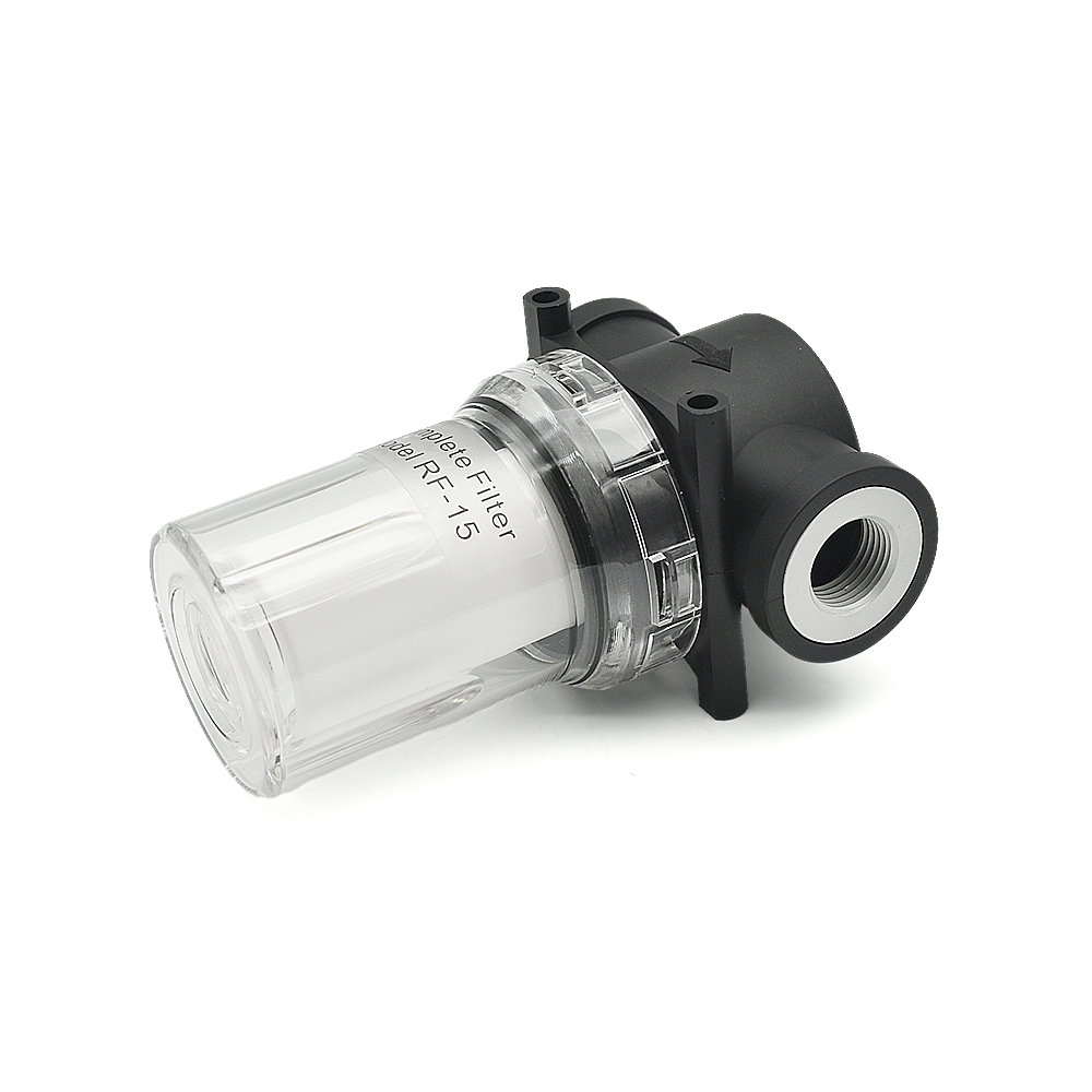 Vakuumfilter RF-15/20 Vakuumpumpenfilter mit großem Durchfluss, Unterdruck-Trennfilter, abnehmbar