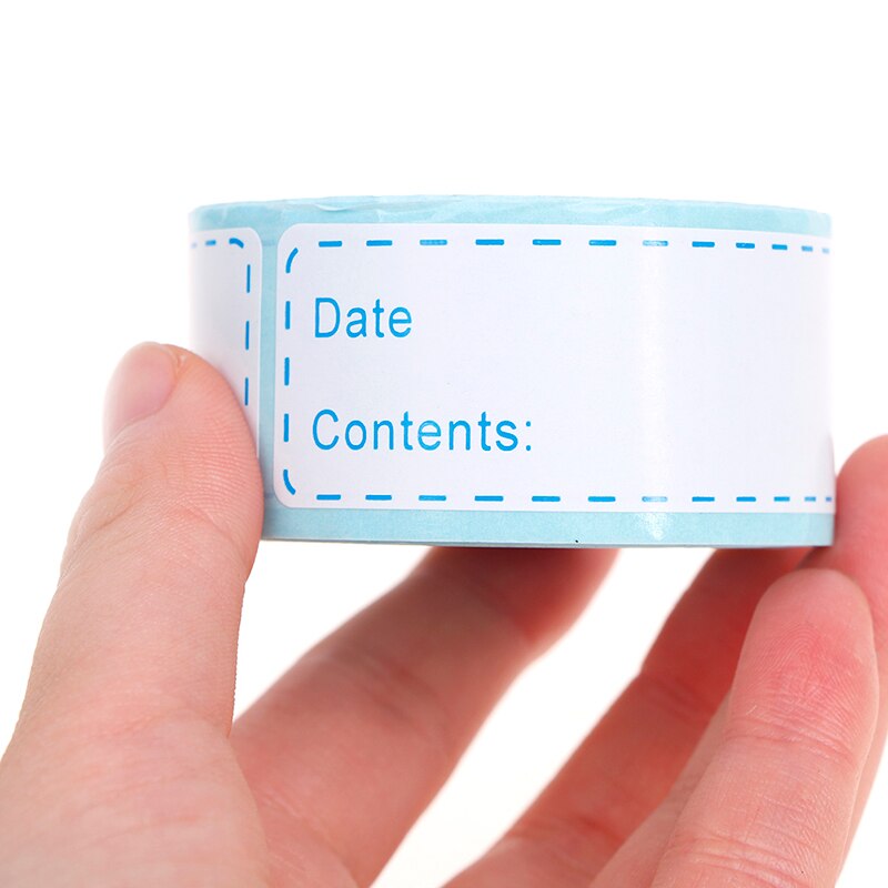 125 Stickers/roll Refrigerator Freezer Food Storage Date Label Content Stickers For Bottle Jar 2.5cm*7.5cm