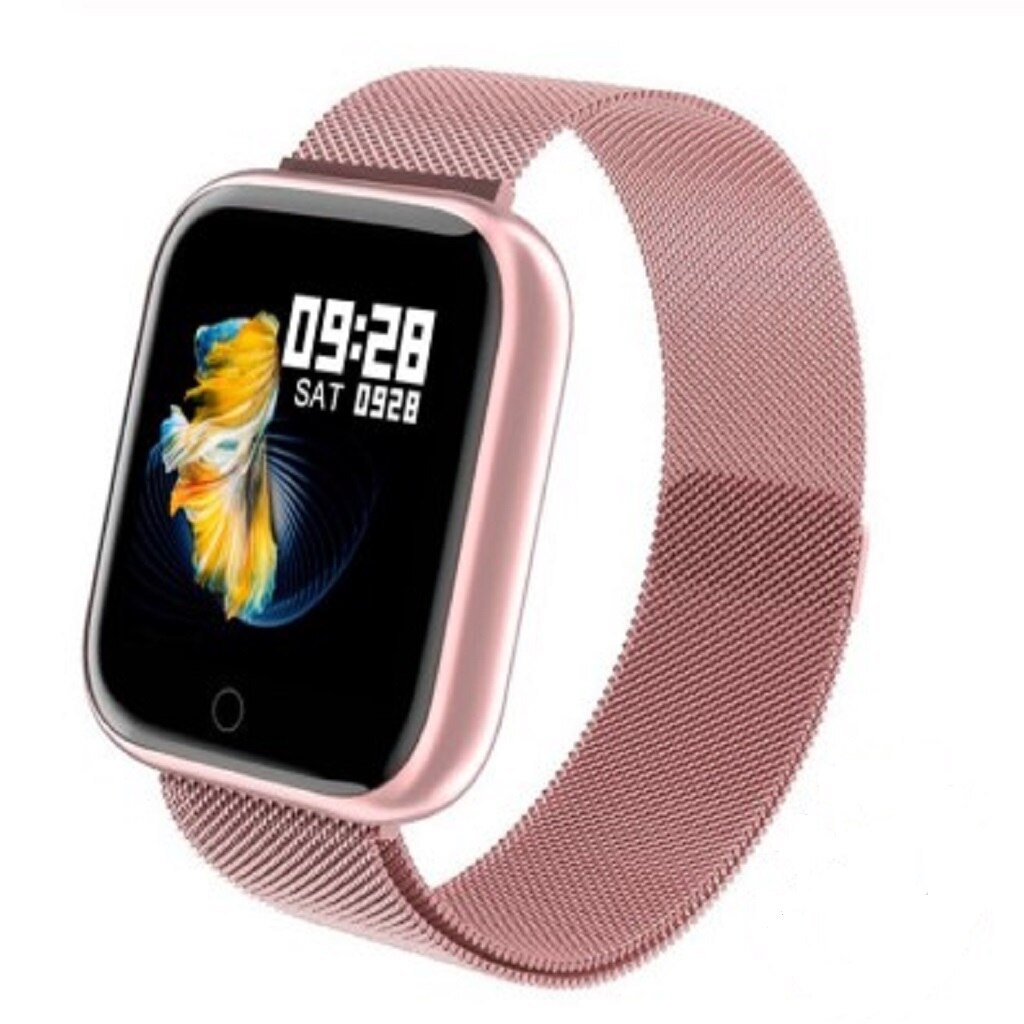 Unisex Waterproof Smart Watch Wrist Watch 33mm Smartwatch Sleep Monitoring: Pink