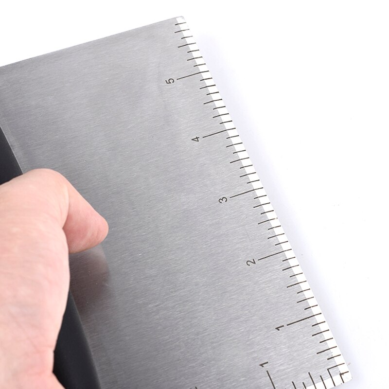 Espátula de harina 430, máquina de amasar de acero inoxidable, espátula de harina negra para cortar masa de cocina