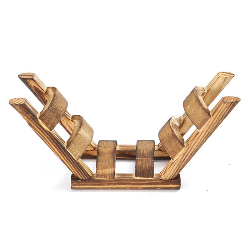 Puente de escalada para mascotas, escalera para hámster, ratón, pájaro, puente para hámster, juguetes para mascotas, colgante de madera, jaula para animales pequeños, accesorios