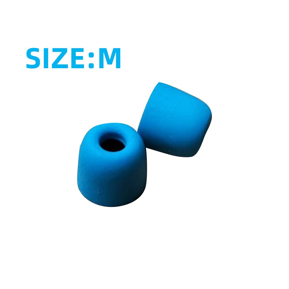 FDBRO 1Pair ear cushions In-earphone Noise Isolating Memory Foam Earphone Tips Sponge Ear Pads Ear tips In Ear Earbud Headset: 1 Pair Blue M