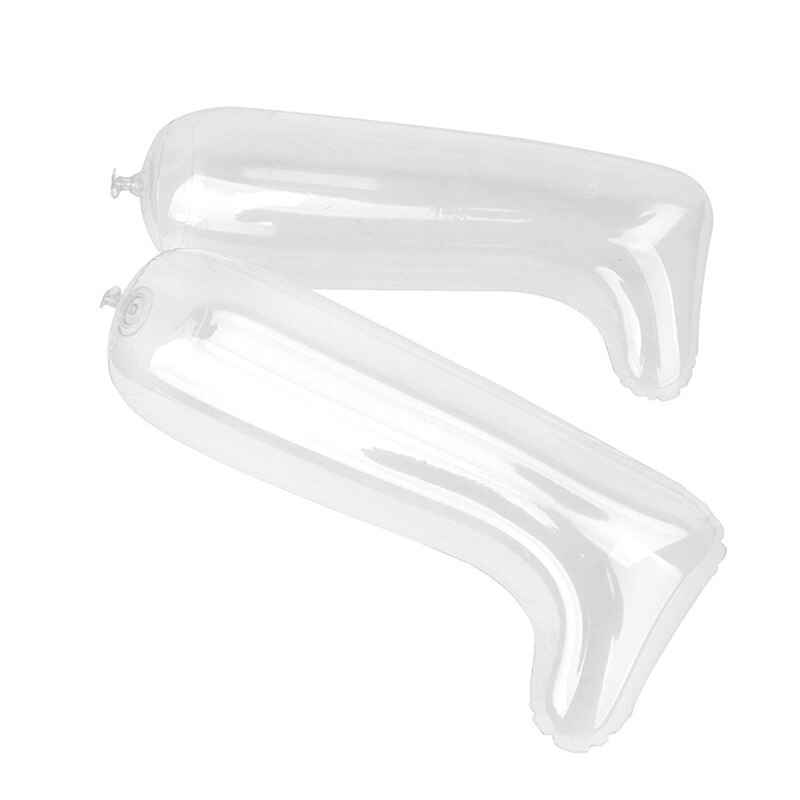 1 Pair Plastic Inflatable Boots shoe stretcher 30cm transparent