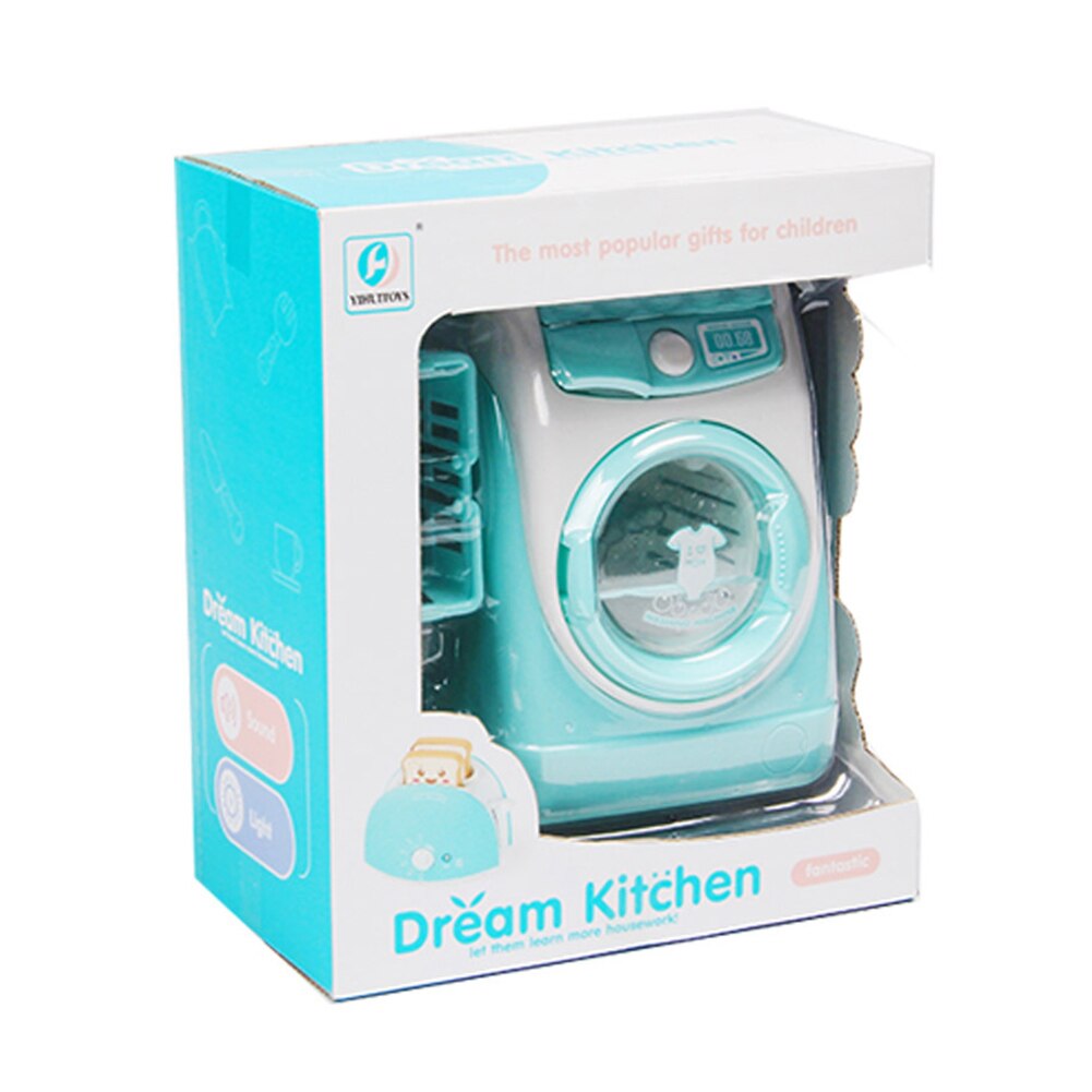 Plastic Elektrische Mini Wasmachine Speelgoed Roterende Drainage Gesimuleerde Kinderen Pretend Play Wasmachine Speelgoed Voor Kinderen Meisjes: Default Title