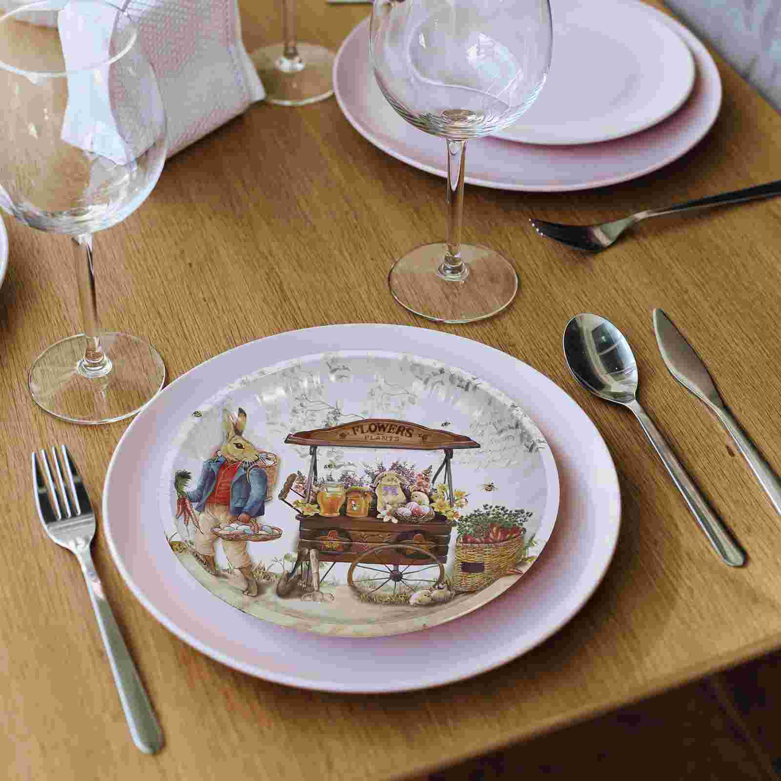 1 Pc Easter Fruit Plate Decorative Nut Tray Multi-function Snack Storage Plate