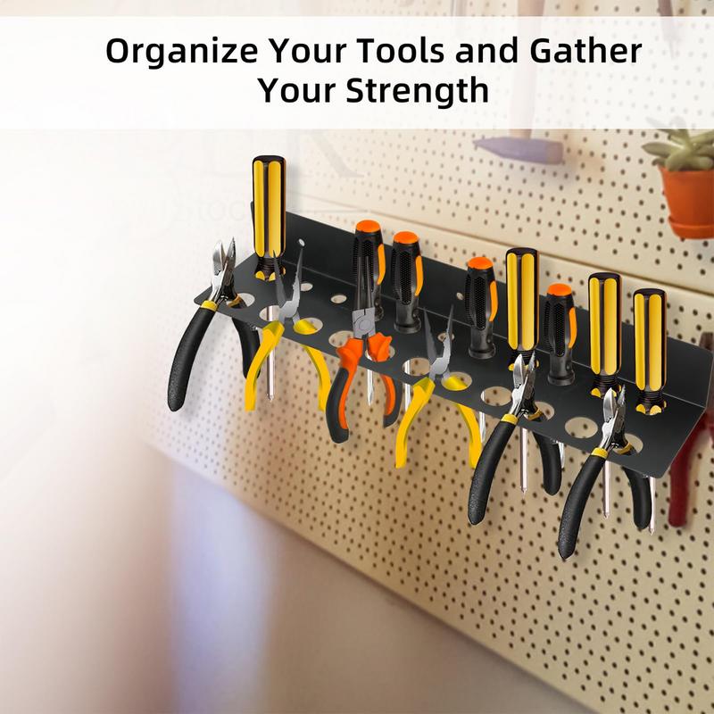 Schroevendraaiers Rek Metalen Wandgemonteerde Tang Hanger Plank Handgereedschap Opslag En Organisatie Houder Voor Kelder Garage Workshop