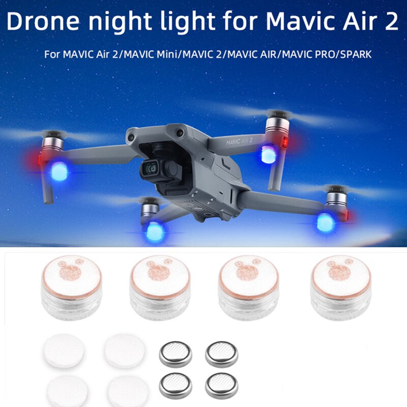 2/4pcs Night Flying Signal Lamp LED Flash Lights for DJI Mavic 3/Air 2/2S/Mini/MINI 3 PRO/2 Pro Zoom FPV Drone Accessory