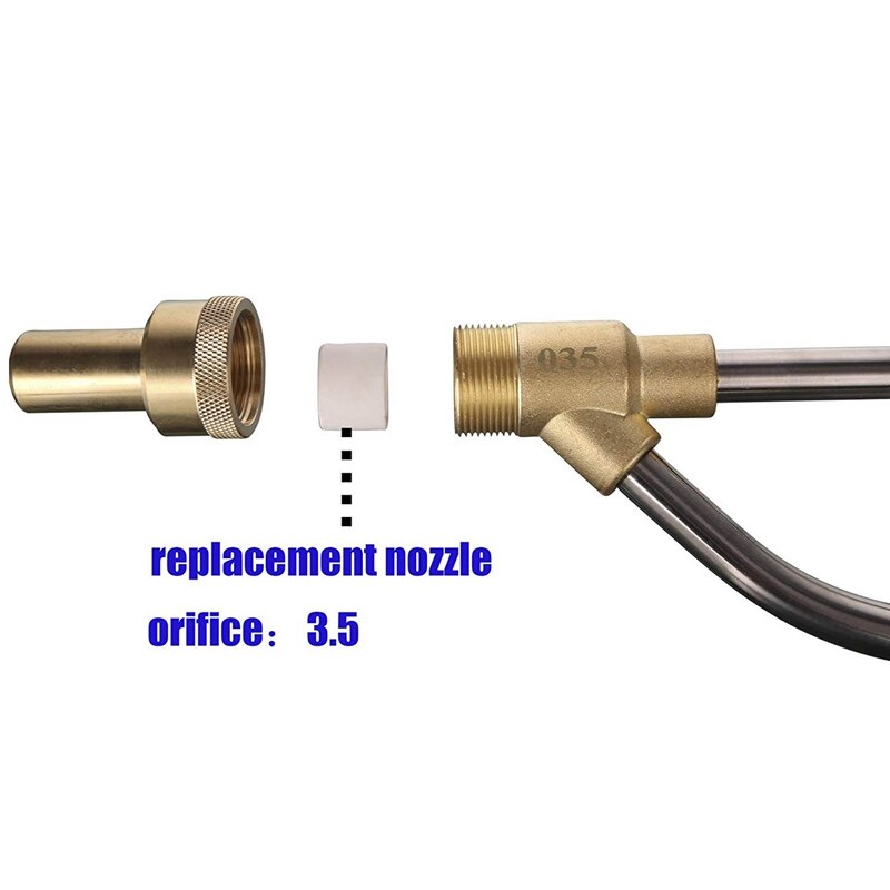Pressure Washer Sandblasting Kit, Wet Sandblaster Attachment, 5000 PSI, 1/4 Inch Quick Disconnect