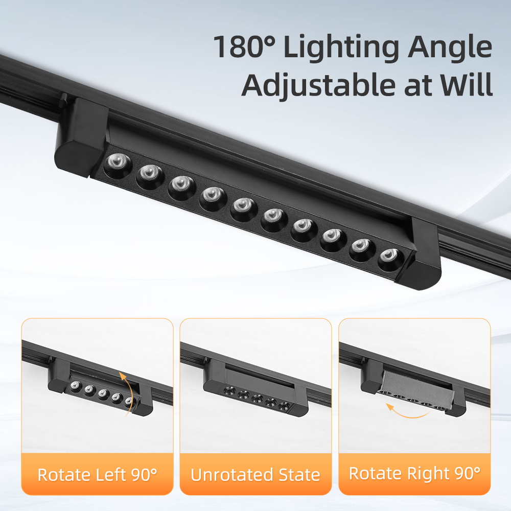 Faixa de led luz pista holofote & holofote cabine ferroviário iluminação casa loja decoração teto alta brilhante tira lâmpada tenda pontos led