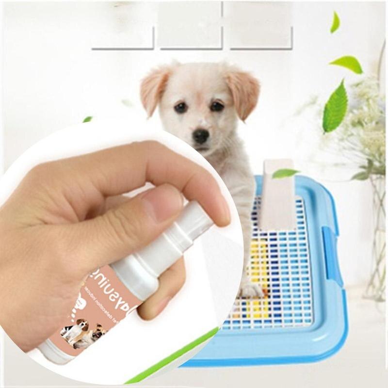 30ml odeur attrayante inducteur pour animaux de compagnie chat toilette formation chaton chatons chiot défécation formation chien pour le positionnement du chat Q3A7
