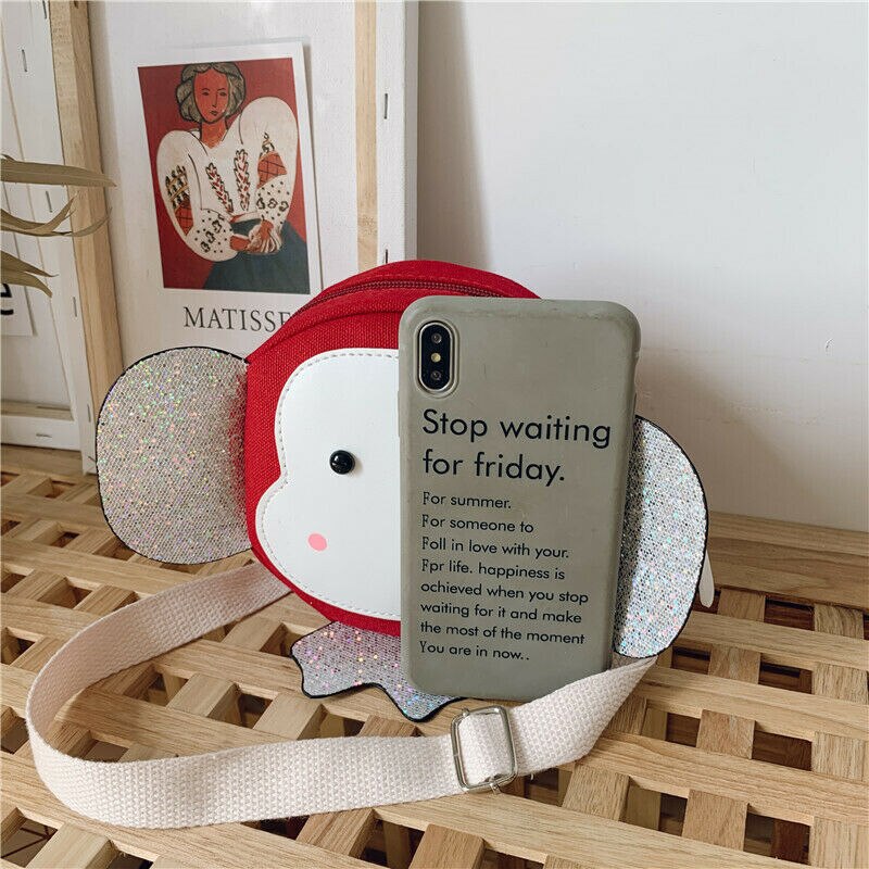 Kids Toddler's Baby Girls Crossbody Bag Handbags Cartoon Monkey Cute Handbags Mini Party Bag Shoulder Bag Messenger Bag