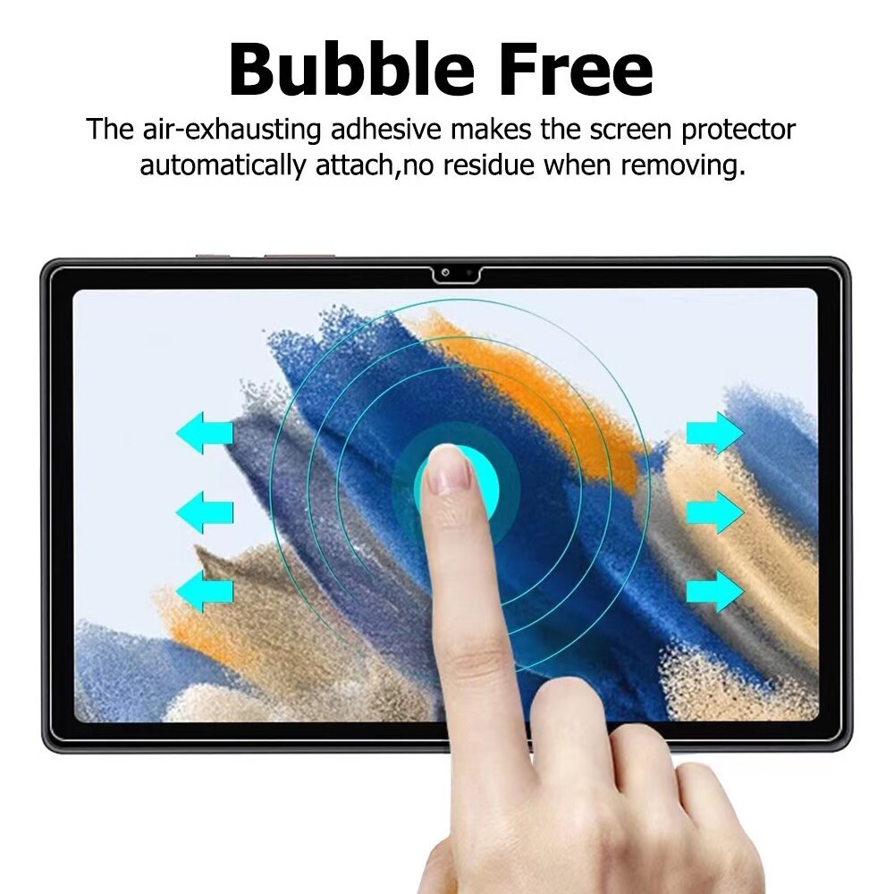2 Pack Tablet Screen Protectors For Samsung Galaxy Tab A8 10.5 Inch 2022 Protective SM-X200 X205 Bubble Free Tempered Glass Film