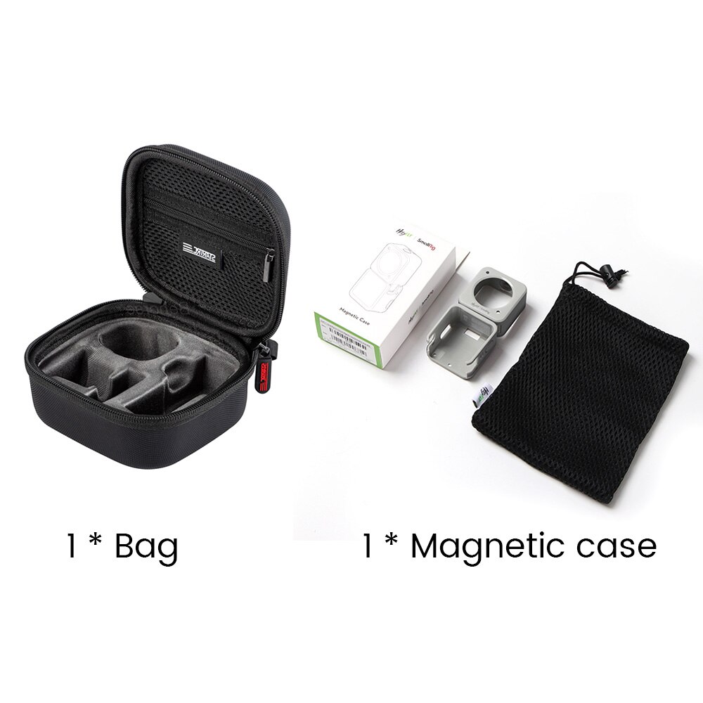 DJI Action 2 Portable Storage Case Handbag Carrying Case Magnetic Shell Cover for DJI Osmo Action 2 Sport Camera Accessories: Combo 3