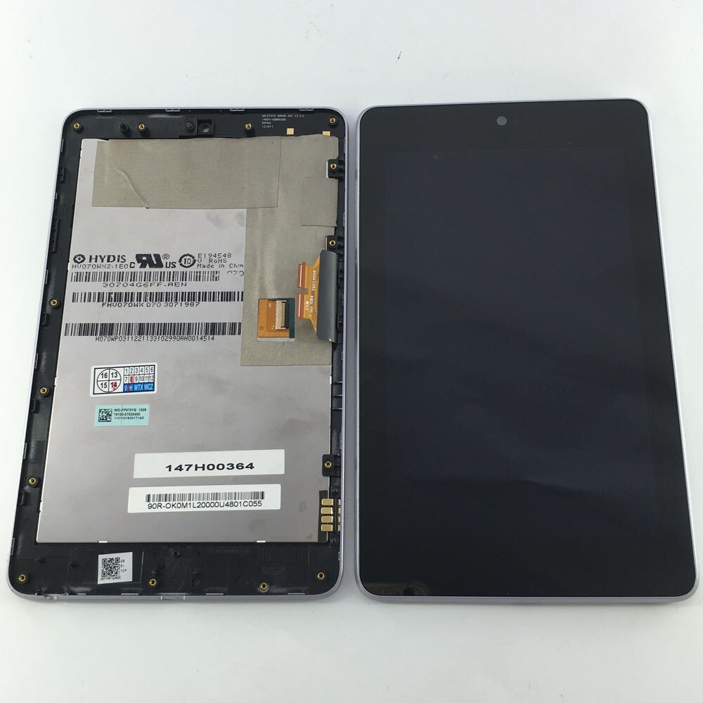 Cadre d'assemblage de numériseur en verre d'écran tactile d'affichage à cristaux liquides pour ASUS Google nexus 7 1st Gen nexus 7 ME370 ME370T ME370TG nexus 7c