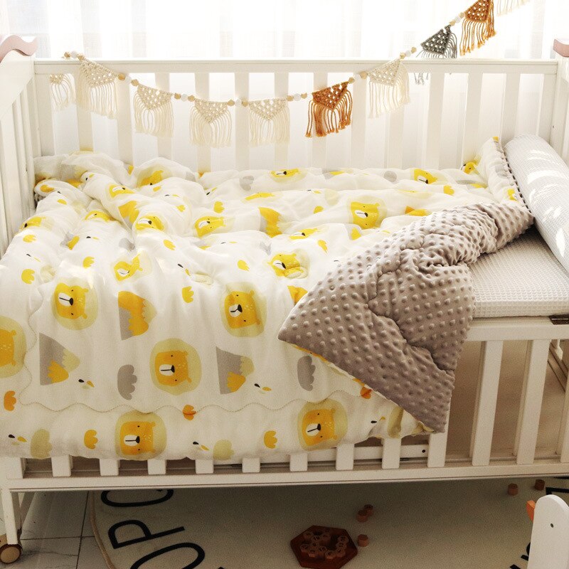 Trapunta per bambini coperta invernale Minky mussola 120x150cm lettino per bambini trapunte per bambini lettino per bambini bambini scuola materna impostato di biancheria da letto per bambini