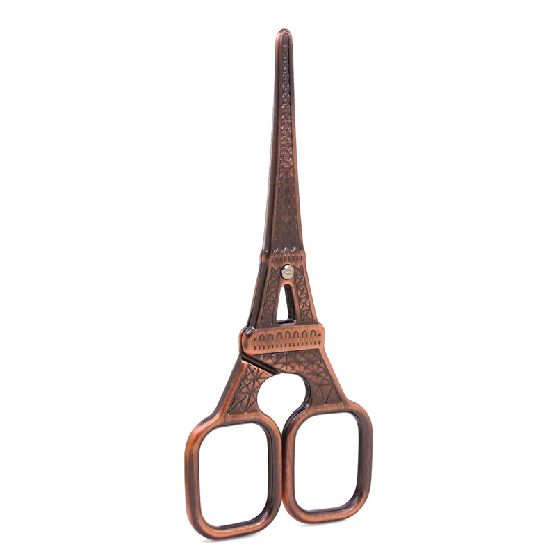 Tijeras antiguas en forma de torre Eiffel, suministros de costura para bordado y costura, de acero inoxidable, de: Red