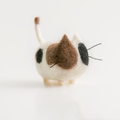 Jiwuo wollen vilten dieren hond puppy handgemaakte vilten knutselset wollen naaldviltset handgemaakte onafgemaakte hondenaccessoires: 5