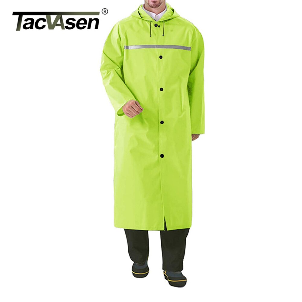 TACVASEN Waterproof Rain Jackets Men's Outdoor Raincoats Water Resistance Raincoat Hiking Camping Working Rainwear Hooded Jacket