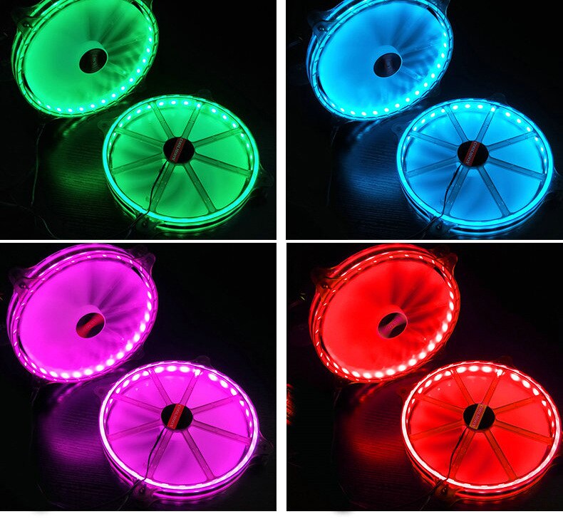 Högt luftflöde 200mm st fodral fläkt ventilador tyst kylning för dator 6 pin mute pwm rgb fodral fläktar kylare justera fläktar kylare