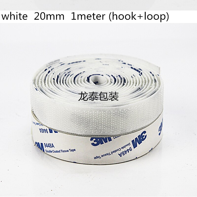 1 Meter/Pairs Sterke Lijm zelfklevende Klittenbandsluiting Tape nylon sticker lijm met Lijm voor DIY 20/ 25/30/40/50mm