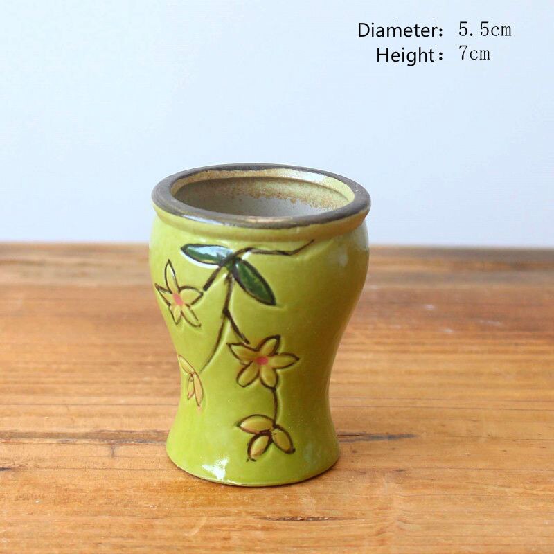 Home and Garden Nursery Pot Desktop Small Pot Green House Growing Kit Garden Supplies Pot for Orchid Plant Seeder Desk Decor