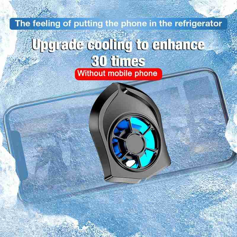 Portable Mobile Game Cooler USB Powered Mobile Phone Cooling Fan Suction Cup Fixed Silent Mobile Phone Universal Fast Cooler
