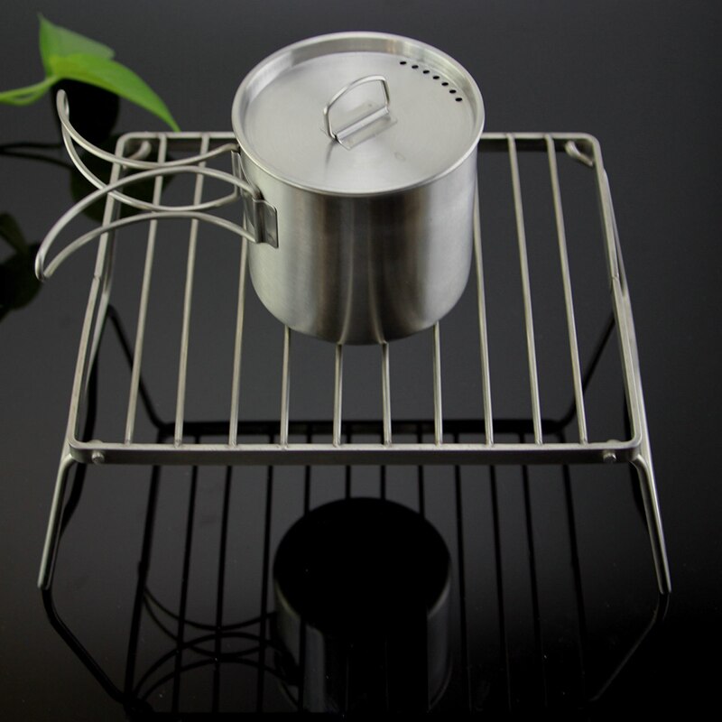 Lightweight Kitchen Tools for Outdoor Camping Cooking Stainless Steel Barbecue Grill Mini Portable Folding BBQ Shelf Garden Rack