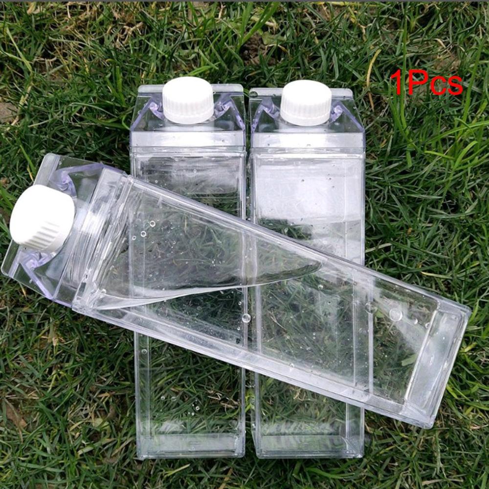 Keuken Lekvrij Creatieve Transparante Melk Water Fles Plastic Drinkware Melk Flessen Water Sport Drinkfles Kinderen