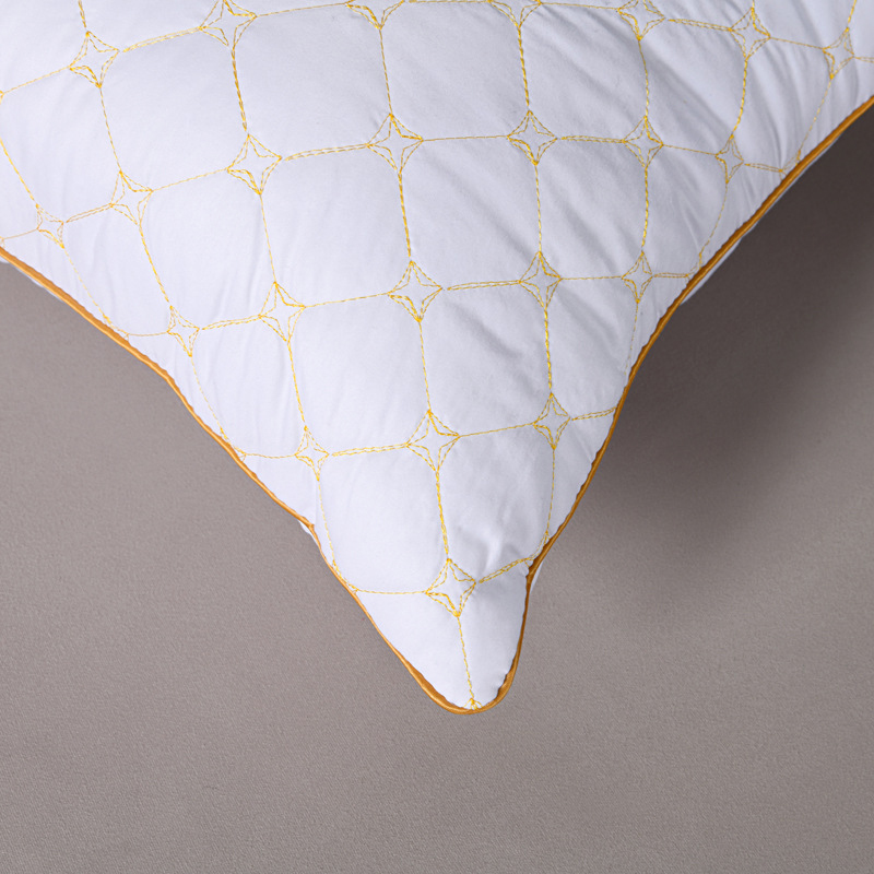 Oreiller de luxe de pour dormir, moelleux et de soutien, pour lit d'hôtel, mi-haut, noyau de remplissage, pour la maison