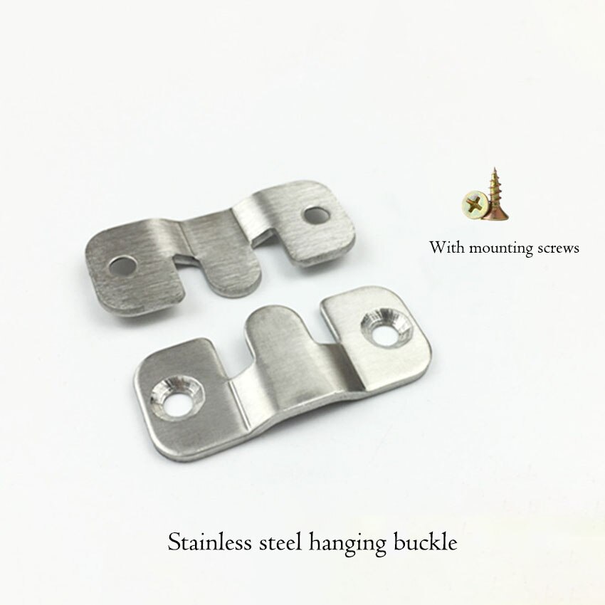2Pcs/set Stainless Steel Home Bed Connector Buckle Hanging Buckle Hing Furniture Frames, Gallery Picture Frame Hings Buckles