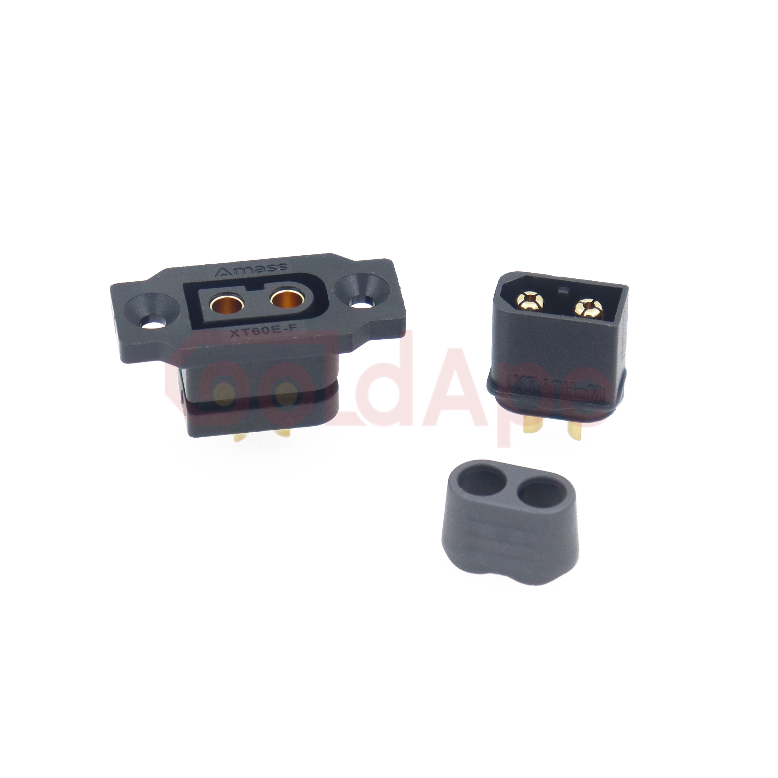 AMASS Quick Charge XT60E-F.B Model Airplane Battery Gold-plated 30A High Current Female Plug Mountable XT60 Connector Black: Lavender