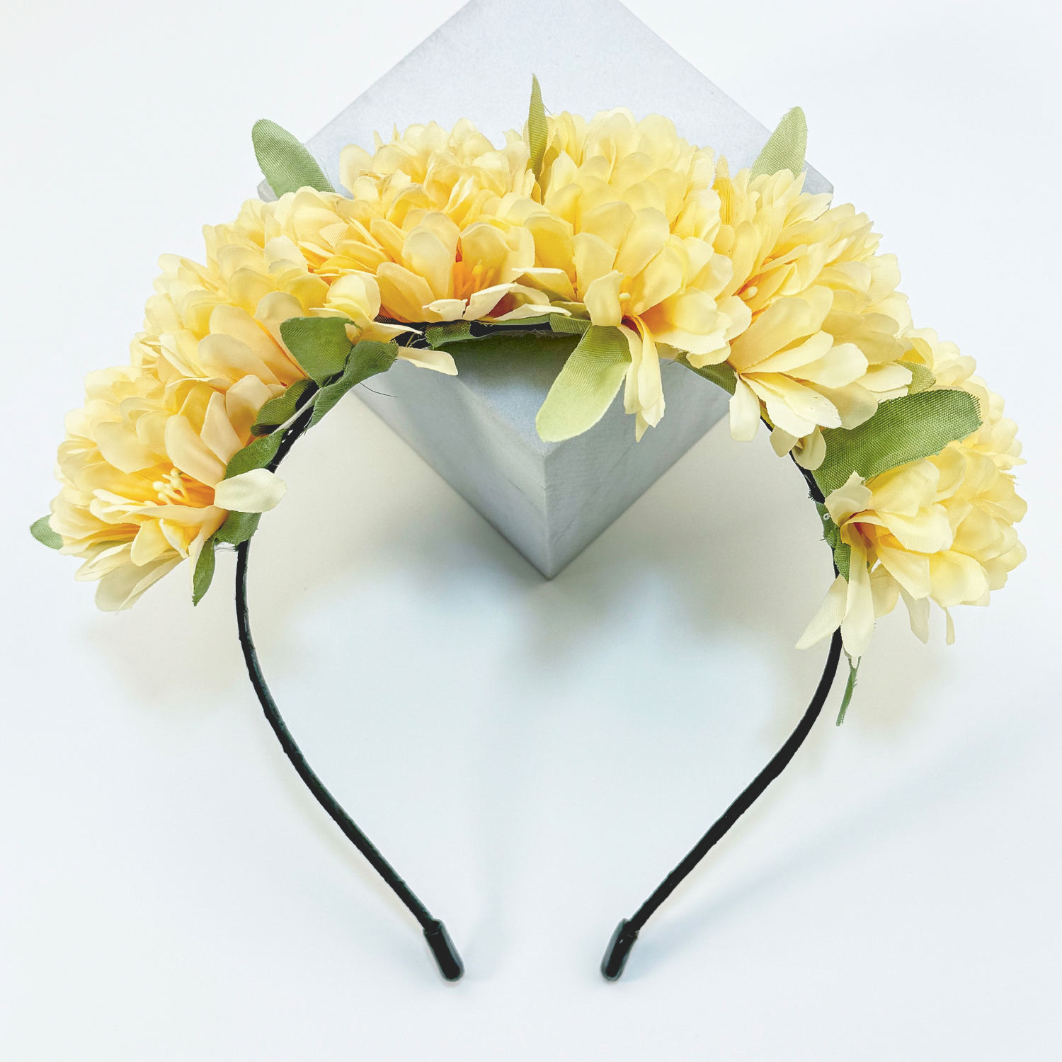 Diademas de flores para mujer y niña, tocado de boda, accesorios para el cabello para dama de honor nupcial, diademas florales para , 1 unidad: Gris