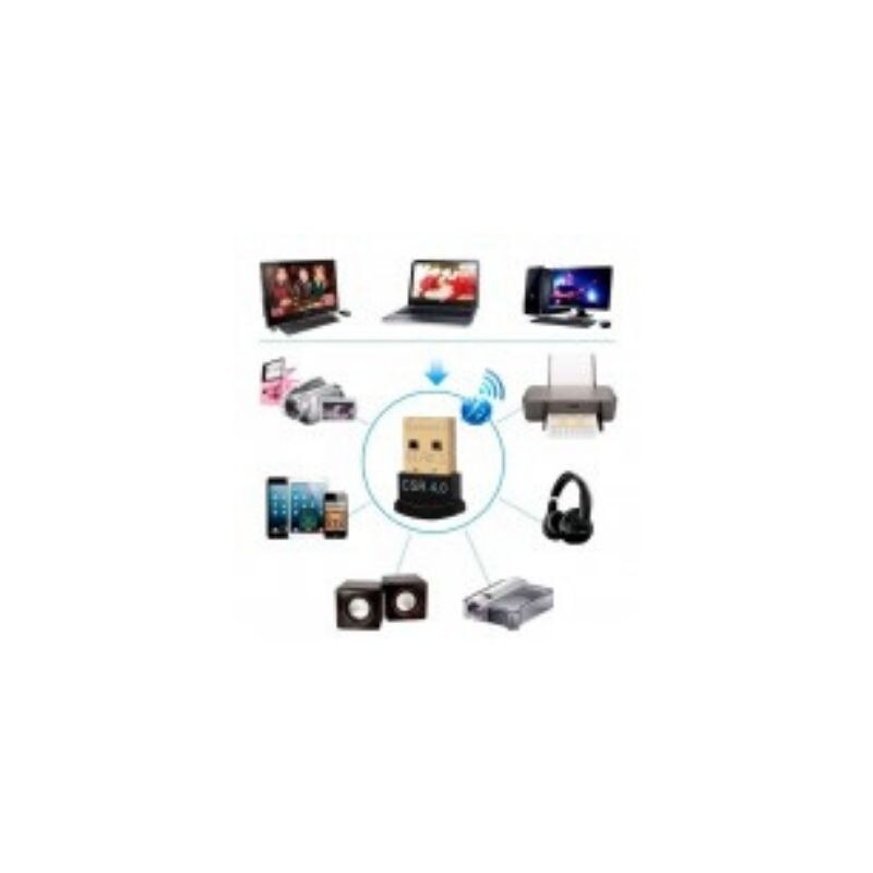 Wireless Bluetooth 4.0 USB receiver transmitter in black Nano antenna adapter Dongle for computer Windows 10 8 7