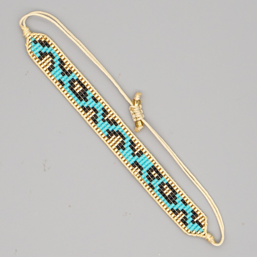 ZHONGVI Unico Leopardo Braccialetti Fatti A Mano Miyuki Braccialetto per Le Donne Regolabile Messico Moda Autunno Pulseras per Le Donne Regali